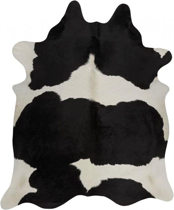 Natural Black And White Cowhide Rugs