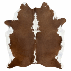 Brown & White Cowhide – Elegant Brown and White Cowhide Rug