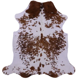 Genuine Brown Salt & Pepper Cowhide Rug - Naturally Speckled Hide