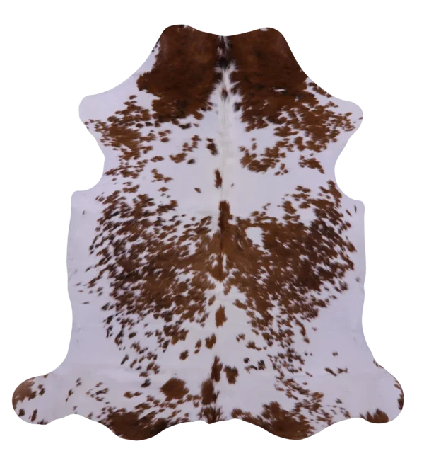 Genuine Brown Salt & Pepper Cowhide Rug - Naturally Speckled Hide
