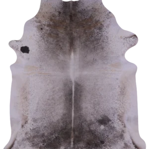 Premium Brown Salt & Pepper Cowhide Rug - Naturally Speckled Leather Hide