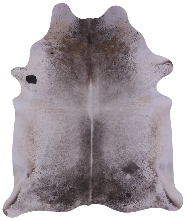 Premium Brown Salt & Pepper Cowhide Rug - Naturally Speckled Leather Hide