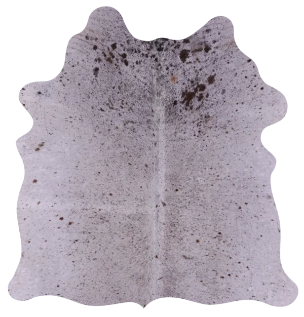Rustic Brown Salt & Pepper Cowhide Rug - Organic Farmhouse Hide