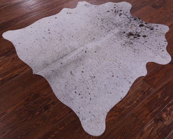 Close-Up of Rustic Cowhide Rug Texture
