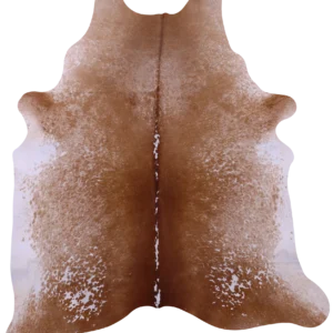 Unique Brown Salt & Pepper Cowhide Rug - One-of-a-Kind Natural Hide