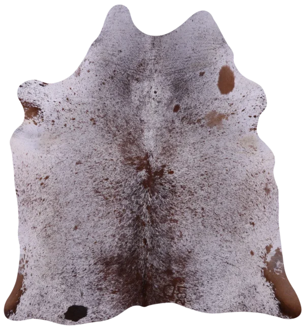 Curated Brown Salt & Pepper Cowhide Rug - Expertly Selected Hide