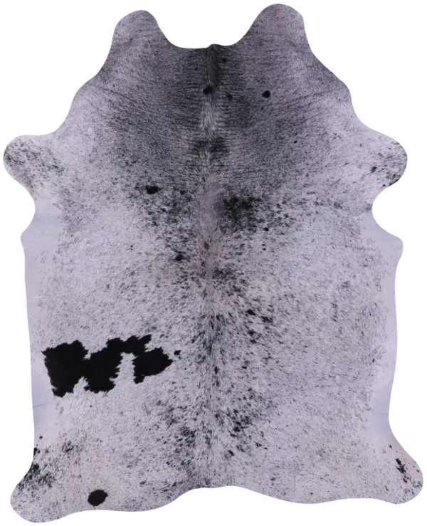 Natural texture of Natural Black Salt and Pepper Cowhide Rug