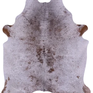 Natural Brown Salt & Pepper Cowhide Rug - Organic Speckled Hide