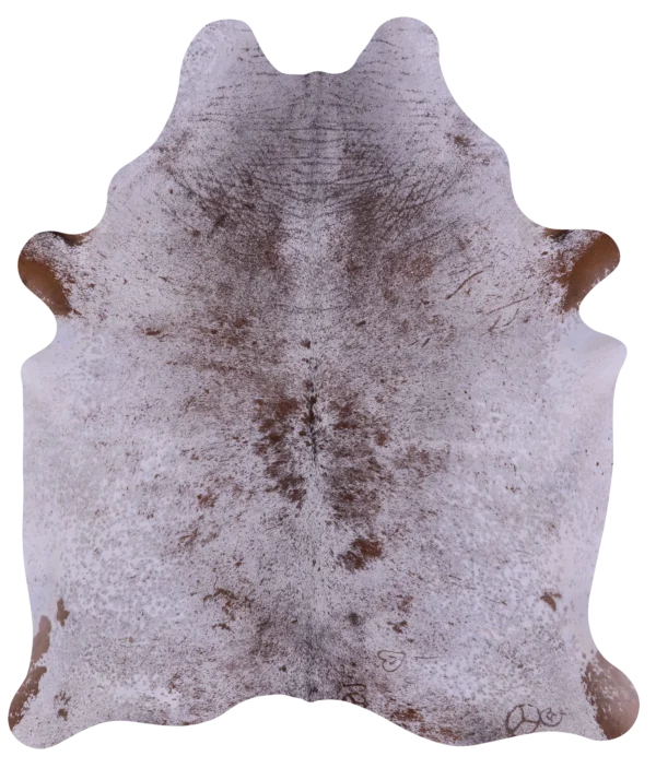 Natural Brown Salt & Pepper Cowhide Rug - Organic Speckled Hide
