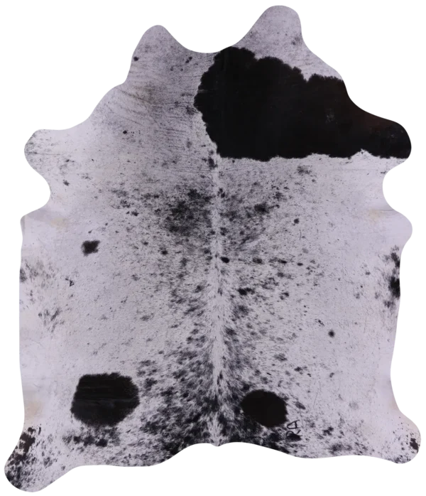 Natural texture of Salt and Pepper Cowhide Leather Rug