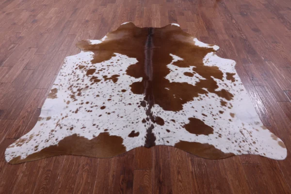 Warm Blend Cowhide Rug in Sunlit Family Space