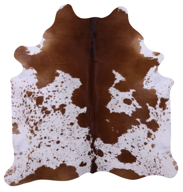 Warm Blend Brown Salt & Pepper Cowhide Rug - Golden Speckled Hide