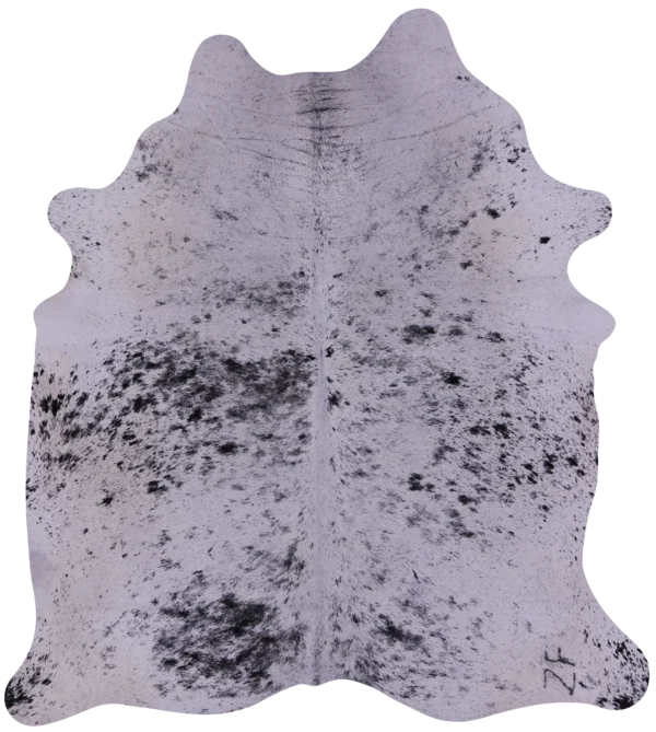 Natural Hair on Salt and Pepper Rug with unique pattern