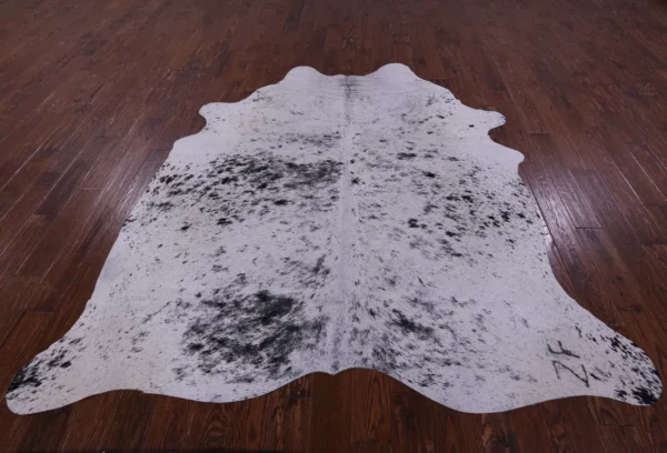Natural Hair on Salt and Pepper Rug in a modern setting