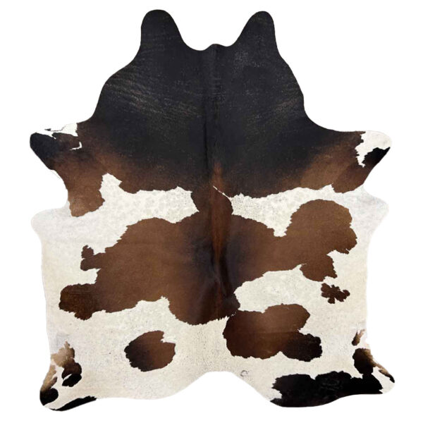 TRI Color Cowhide Rugs – Classic Tricolor Cowhide Accent Rug - Image 5