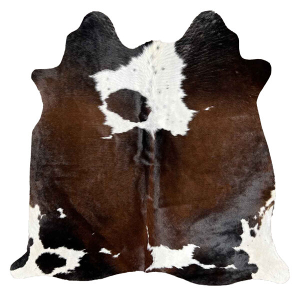 TRI Color Cowhide Rugs – Classic Tricolor Cowhide Accent Rug - Image 7