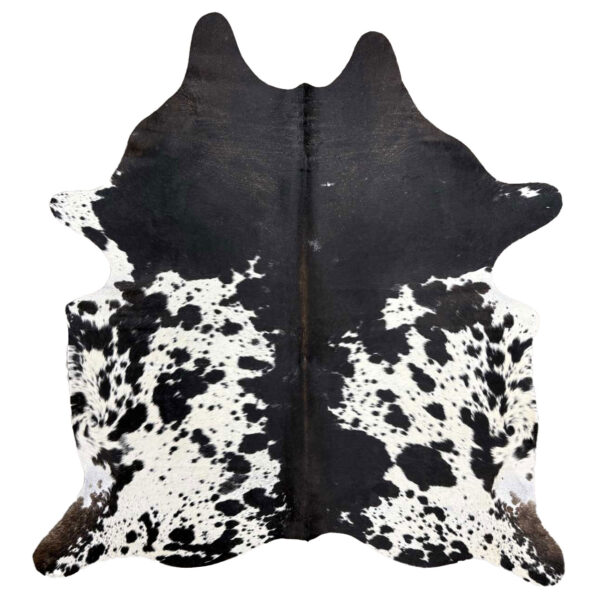 TRI Color Cowhide Rugs – Rustic Tricolor Cowhide Accent Rug - Image 4